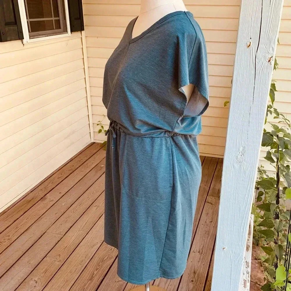 32° Degrees Cool Soft Lux Dress Heather Light Green Size XL Pockets Athleisure - Picture 5 of 9
